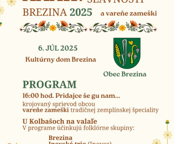 Aktuality / XXXII. FOLKLÓRNE SLÁVNOSTI BREZINA 2025 - foto