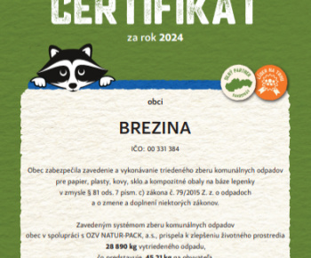 Aktuality / CERTIFIKÁT - foto